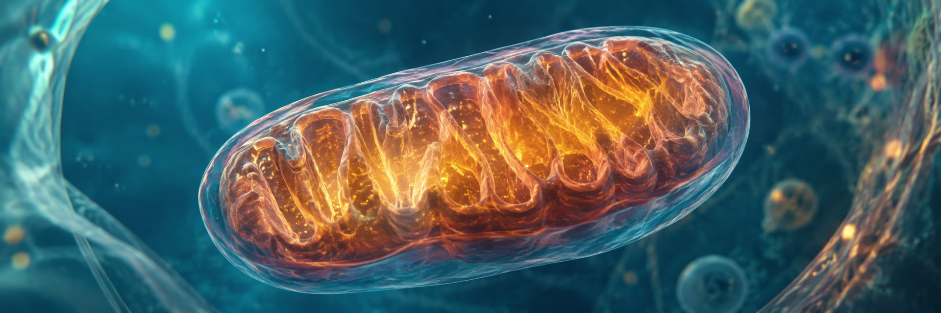 Hero image for the Metabolism, Energy, and Resilience hub, illustrating mitochondria, cellular energy, metabolic function, and physiological adaptation.